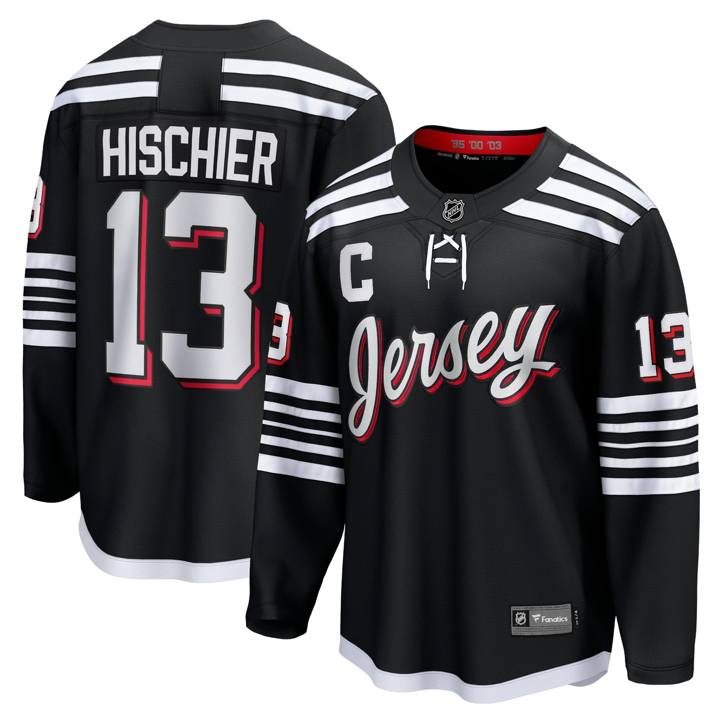 Nico Hischier New Jersey Devils Fanatics Branded Alternate Premier Breakaway Player Jersey - Black