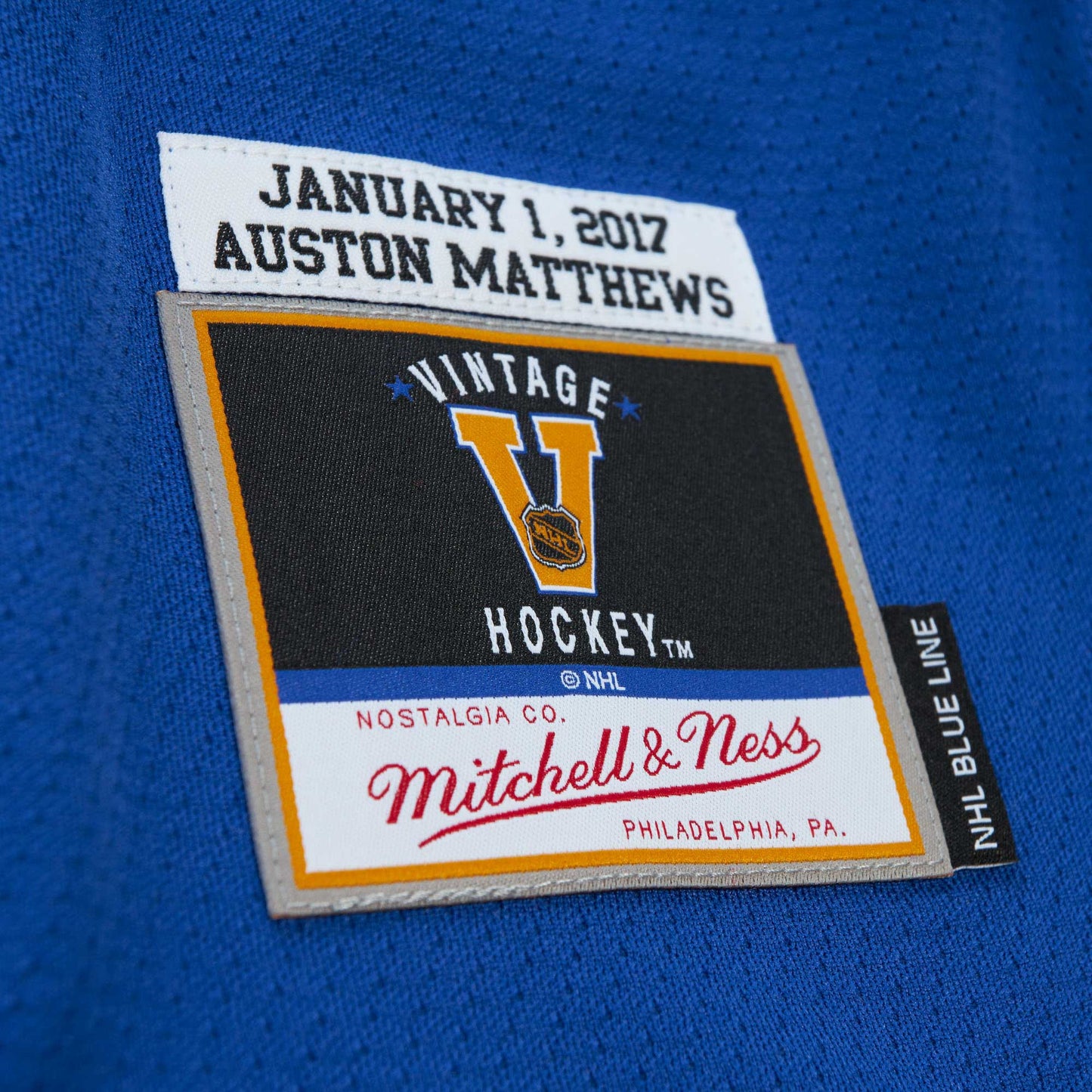Auston Matthews Toronto Maple Leafs Mitchell & Ness 2017 Blue Line Player Jersey - Blue
