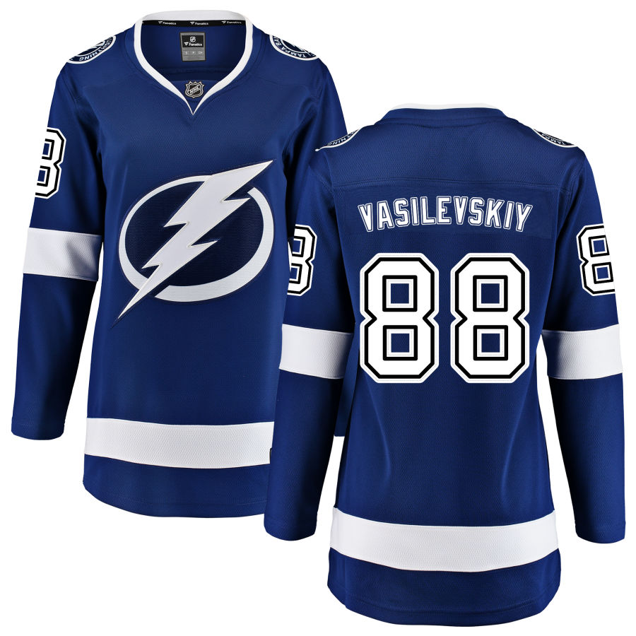 Andrei Vasilevskiy Tampa Bay Lightning Fanatics Branded Women's Home Breakaway Jersey - Blue