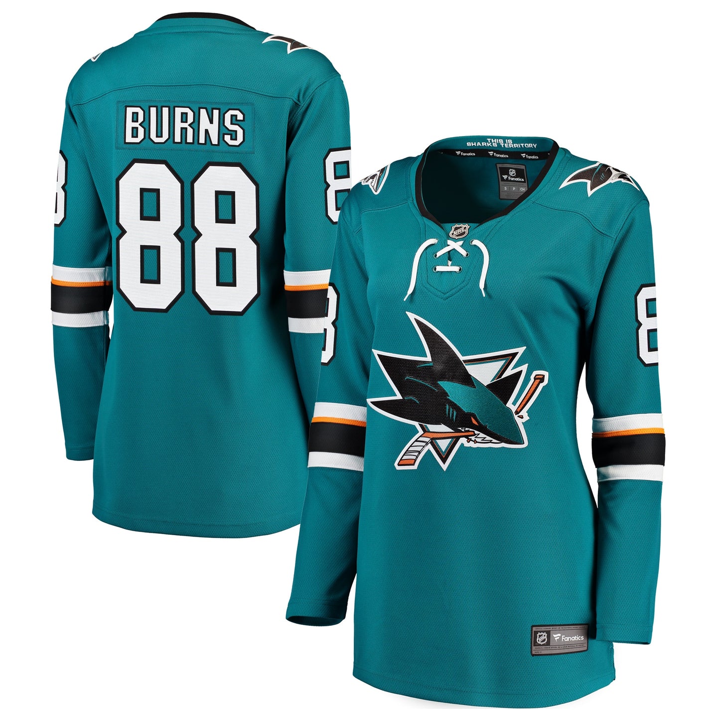 Brent Burns San Jose Sharks Fanatics Branded Women's Home Breakaway Player Jersey - Teal