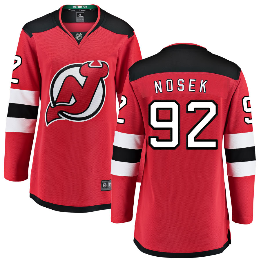 Tomas Nosek New Jersey Devils Fanatics Branded Women's Home Breakaway Jersey - Red
