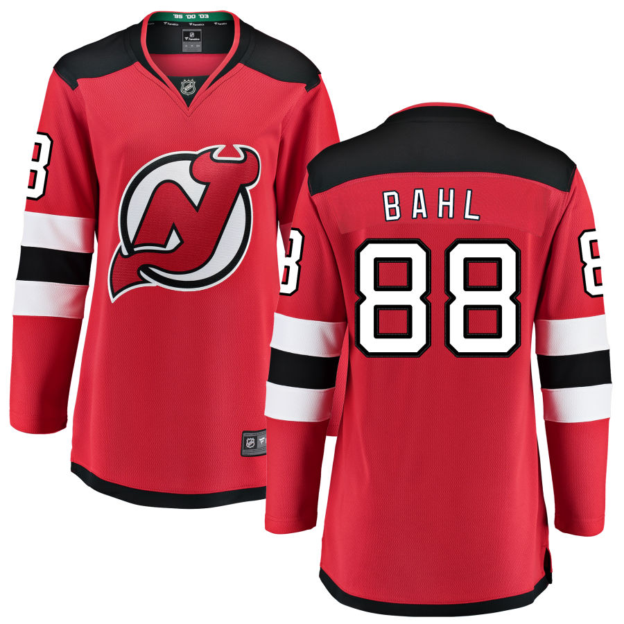 Kevin Bahl New Jersey Devils Fanatics Branded Women's Home Breakaway Jersey - Red