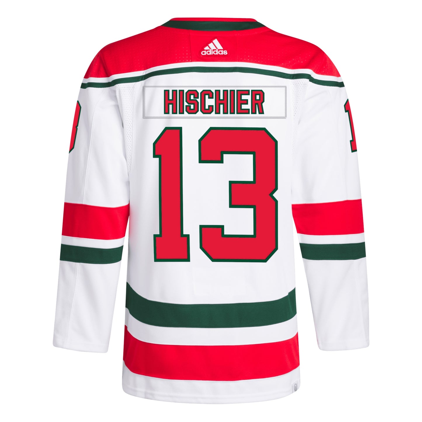 Nico Hischier New Jersey Devils adidas 2022/23 Heritage Primegreen Authentic Pro Jersey - White