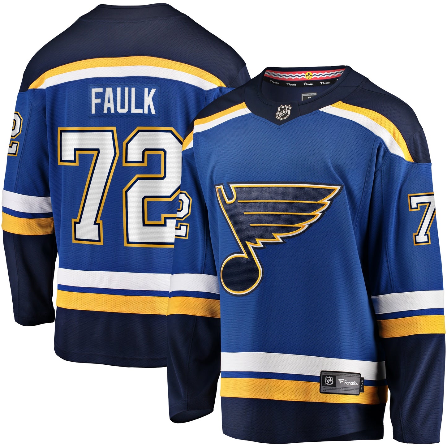 Justin Faulk St. Louis Blues Fanatics Branded Home Breakaway Player Jersey - Blue