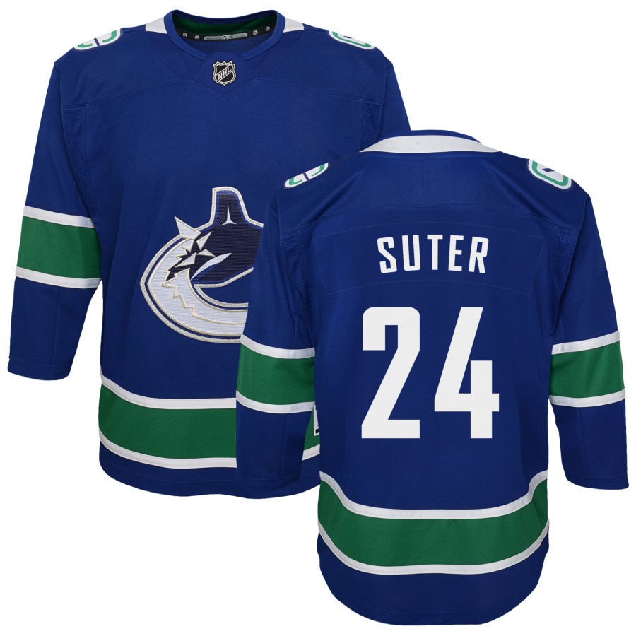 Pius Suter Vancouver Canucks Youth Premier Jersey - Blue